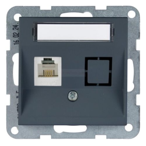 Panasonic Karre Plus 55 Soft Touch Fali aljzat CAT3 Éjfekete