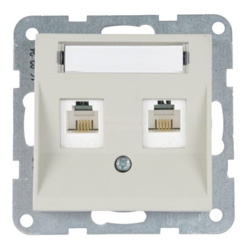 Panasonic Karre Plus 55 Soft Touch Fali aljzat 2xCAT3 Homok