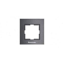 Panasonic Karre Plus 1-es keret fekete (felirattal)