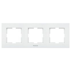 Panasonic Karre Plus 3-as sorolókeret vízszentes fehér