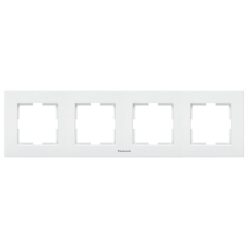 Panasonic Karre Plus 4-es sorolókeret vízszentes fehér