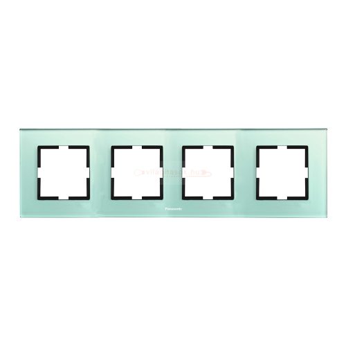 Panasonic Karre Plus 4-es keret zöld üveg