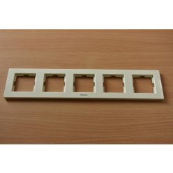 Panasonic Karre Plus 5-ös sorolókeret vízszintes bézs