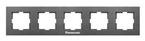 Panasonic Karre Plus 5-ös sorolókeret vízszintes fekete