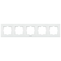 Panasonic Karre Plus 5-ös sorolókeret vízszintes fehér