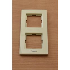 Panasonic Karre Plus 2-es sorolókeret függőleges bézs