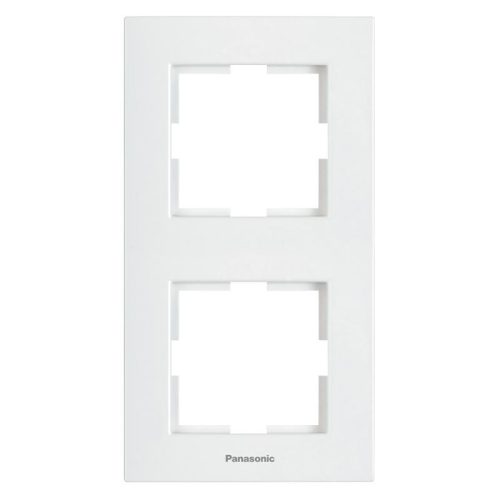 Panasonic Karre Plus 2-es sorolókeret függőleges fehér