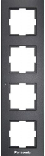Panasonic Karre Plus 4-es sorolókeret függőleges fekete