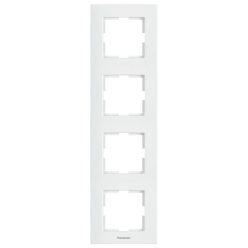 Panasonic Karre Plus 4-es sorolókeret függőleges fehér