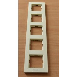 Panasonic Karre Plus 5-ös sorolókeret függőleges bézs