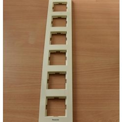 Panasonic Karre Plus 6-os sorolókeret függőleges bézs