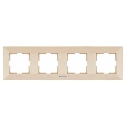 Panasonic Arkedia vízszintes négyes keret bézs