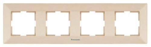 Panasonic Arkedia vízszintes négyes keret bézs