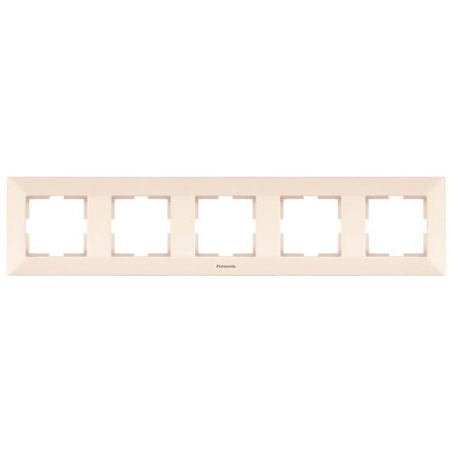 Panasonic Arkedia vízszintes ötös keret bézs