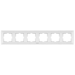 Panasonic Arkedia vízszintes hatos keret fehér