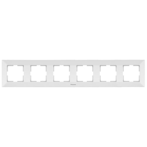 Panasonic Arkedia vízszintes hatos keret fehér