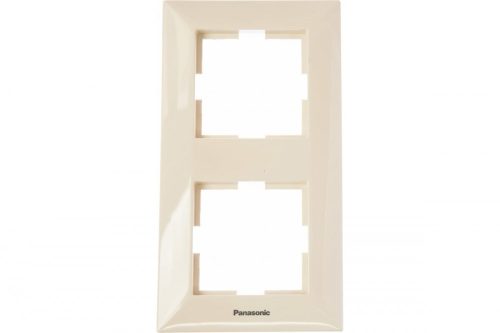 Panasonic Arkedia függőleges kettes keret bézs