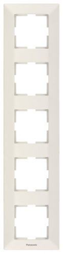Panasonic Arkedia függőleges ötös keret bézs