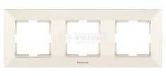 Panasonic Arkedia hármas keret slim bézs