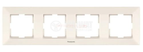 Panasonic Arkedia négyes keret slim bézs