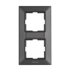 Panasonic Arkedia Slim függőleges kettes keret antracit