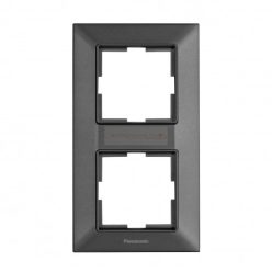 Panasonic Arkedia Slim függőleges kettes keret antracit