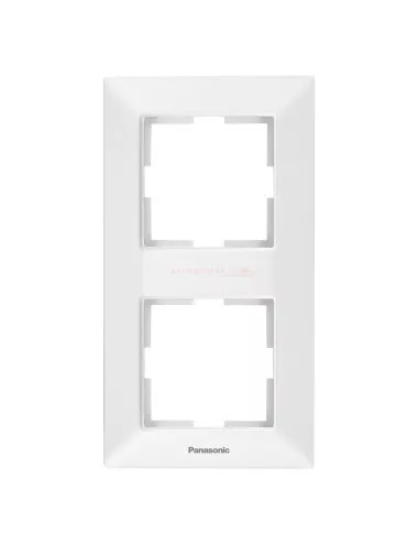 Panasonic Arkedia Slim függőleges kettes keret fehér