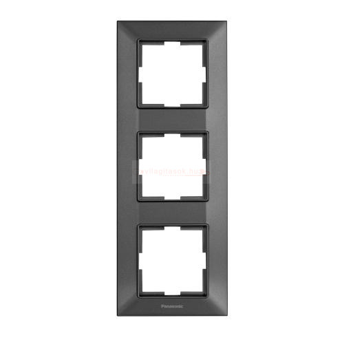 Panasonic Arkedia Slim függőleges hármas keret antracit