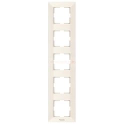 Panasonic Arkedia Slim függőleges ötös keret slim bézs