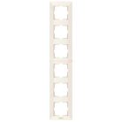 Panasonic Arkedia Slim függőleges hatos keret bézs