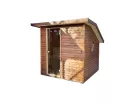 Outdoor-Sauna 2,05 m x 2,05 m mit Montage vor Ort