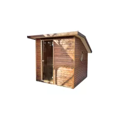 Outdoor-Sauna 2,05 m x 2,05 m mit Montage vor Ort