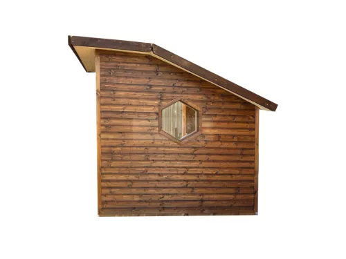 Outdoor-Sauna 2,05 m x 2,05 m mit Montage vor Ort