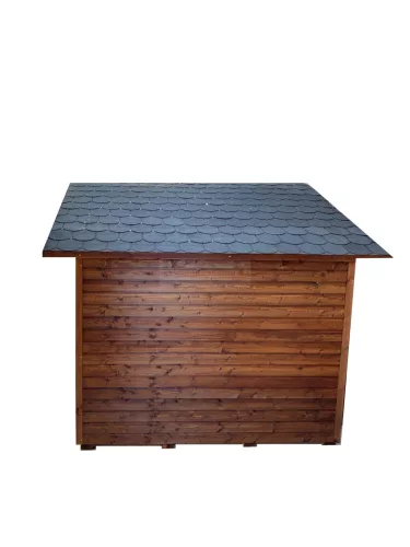 Outdoor-Sauna 2,05 m x 2,05 m mit Montage vor Ort