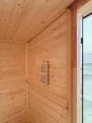 Outdoor-Sauna 2,05 m x 2,05 m mit Montage vor Ort