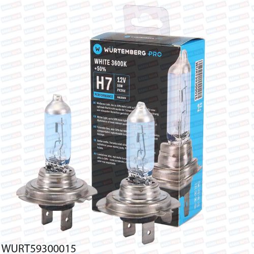 Würtenberg Pro extra white H7 halogén izzó 12V 55W