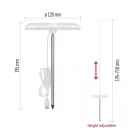 LED növénynevelő lámpa beltéri időzítős dimmelhető 39 LED