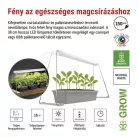 LED növénynevelő lámpa palántaneveléshez beltéri időzítős 28 LED