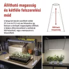 LED növénynevelő lámpa palántaneveléshez beltéri időzítős 28 LED