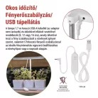 LED növénynevelő lámpa beltéri időzítős dimmelhető 30 LED