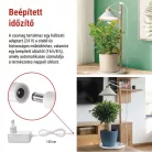 LED növénynevelő lámpa beltéri időzítős 21 LED