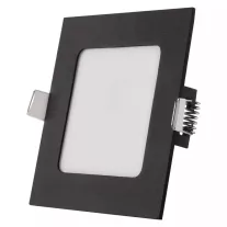   LED süllyesztett lámpatest NEXXO, négyzet, fekete, 12W, CCT