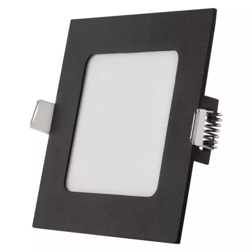 LED süllyesztett lámpatest NEXXO, négyzet, fekete, 12W, CCT