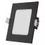LED süllyesztett lámpatest NEXXO, négyzet, fekete, 12W, CCT
