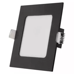   LED süllyesztett lámpatest NEXXO, négyzet, fekete, 18W, CCT