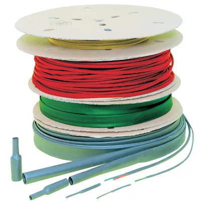 Zsugorcső, vékonyfalú, 2:1 zsugorodás 1,6/0,8mm, szürke, dobon