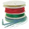 Zsugorcső, vékonyfalú, 2:1 zsugorodás 1,6/0,8mm, zöld, dobon