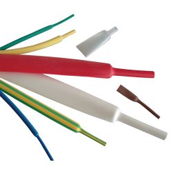 Zsugorcső, vékonyfalú, 2:1 zsugorodás 2,4/1,2mm, kék