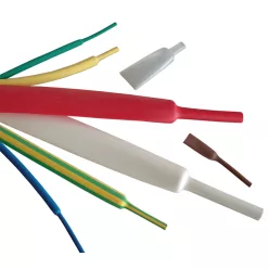 Zsugorcső, vékonyfalú, 2:1 zsugorodás 12,7/6,4mm, fehér