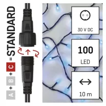 CNT-Fényfüzér kék 10m 100LED IP44
